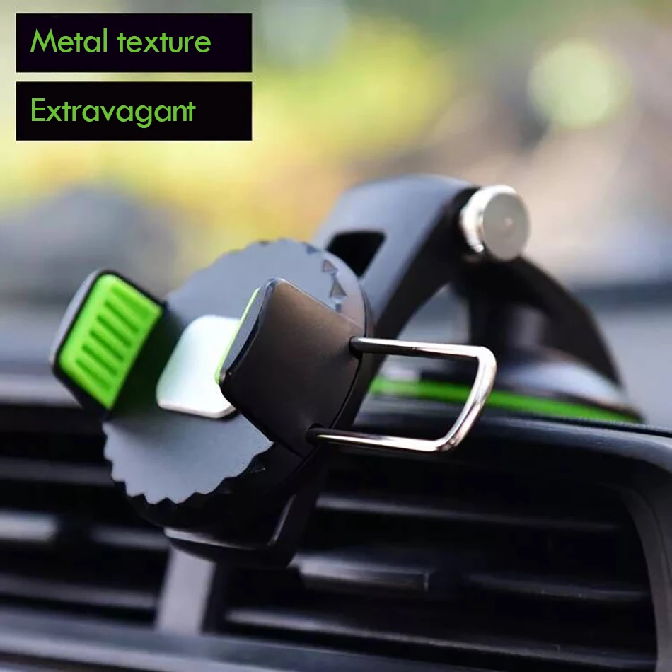 !ACCEZZ Universal Car Phone Holder For iPhone X 8 Plus 360 Degree Rotating Support Bracket For Xiaomi Samsung Glass Mount Stand (3)