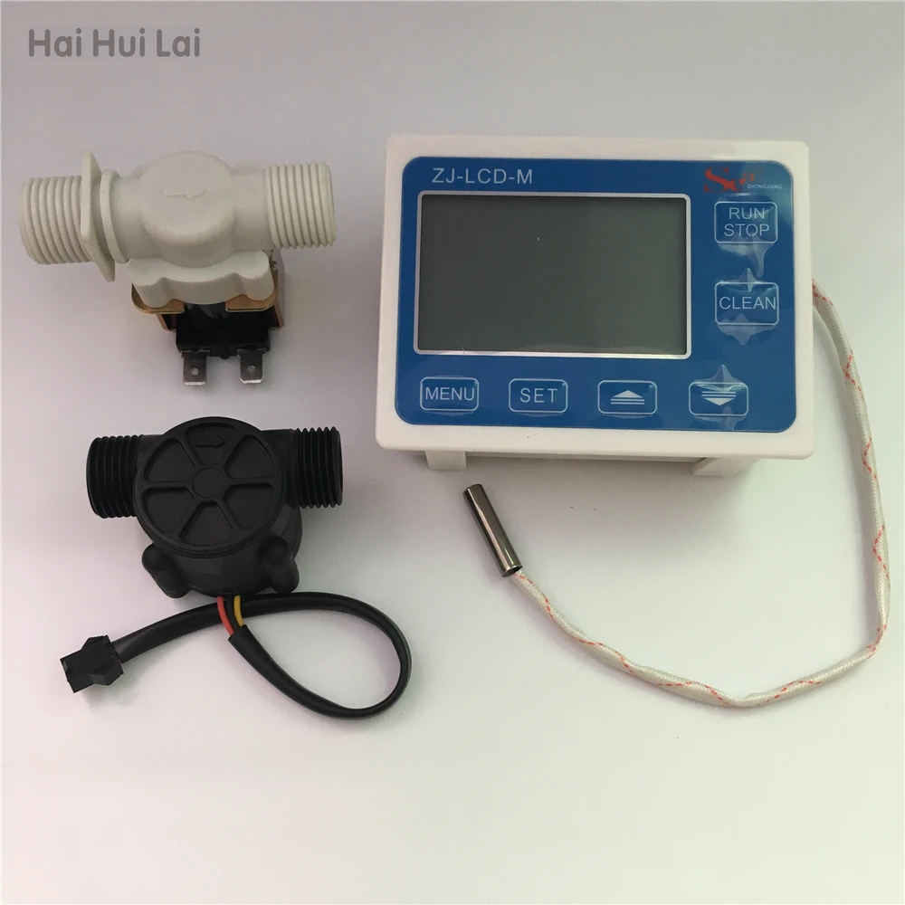 ZJ LCD M Meter 1/2 &quotДатчик потока для измерения воды и жидкости|Расходомеры| |