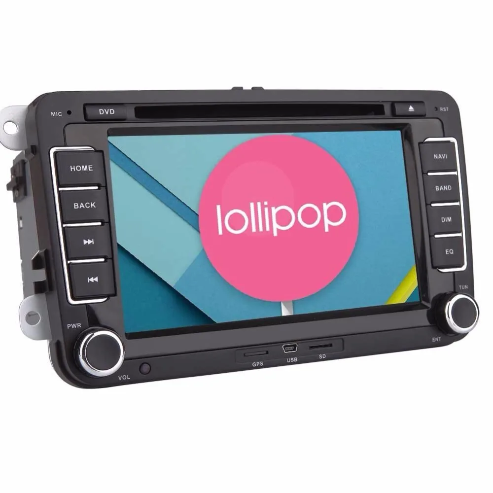 Android 5.1.1 lollipop 2 din Car DVD gps navigator player For VW Golf Passat Polo Jetta Magotan Touran Tiguan Radio GPS WIFI BT |
