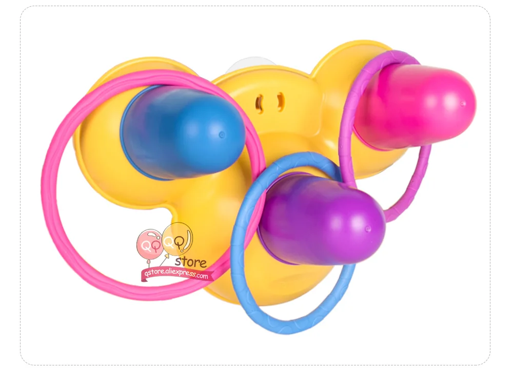 Toyroyal мягкие красочные пластиковые детские погремушки круг метания игра, одевание колец набор классические развивающий, образовательный игрушки для малышей