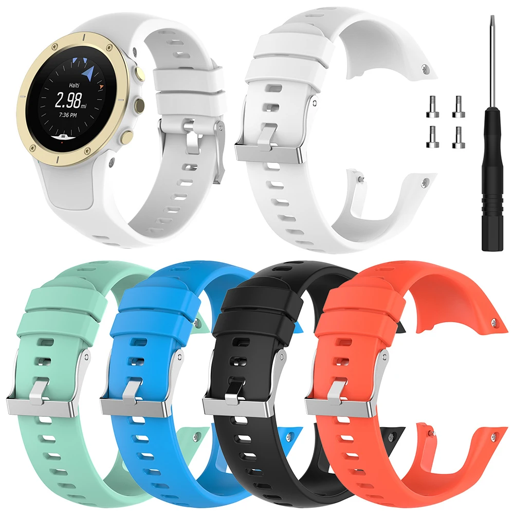 

Essidi For Suunto Spartan Trainer Wrist HR Watch Band Strap Silicone Wristband Strap Replacement Accessories