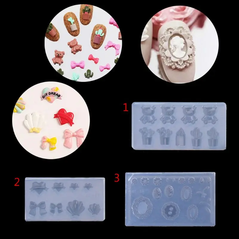 

Queen Head UV Gel Silicone Nail Art Mold Expoy Resin Cabochon Jewelry Craft Mold