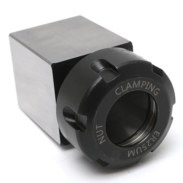 Hard Steel ER-25 Square Collet Chuck Block Holder 3900-5123 with High Hardness For Lathe Engraving Machine 35X65mm