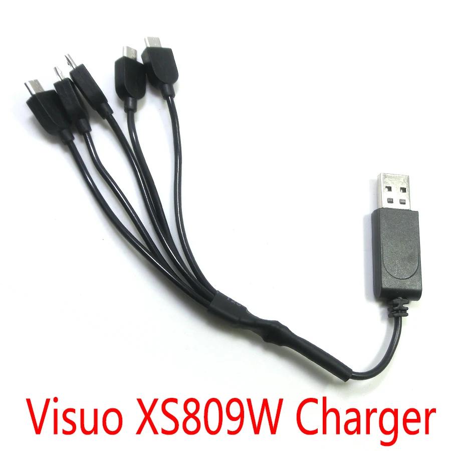 

5 in 1 Visuo Charger For Xs809w Xs809hw Xs809 Spare Parts Multi-charging Cable Rc Drone Accessories