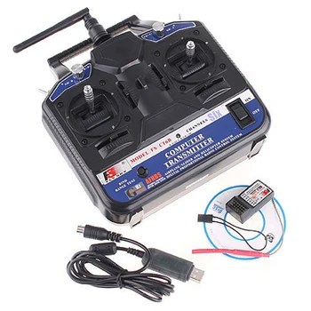 

FlySky 2.4G FS-CT6B 6 CH Radio Model RC Transmitter Receiver Heli Glider