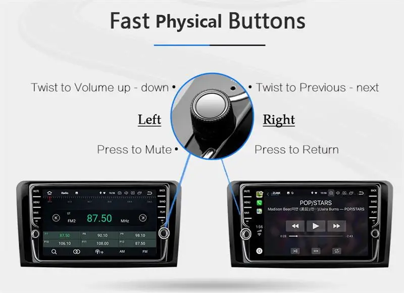 Clearance Car Multimedia Video Player Navigation GPS For Toyota Camry 2015-2016 9" Android 8.1 Support 4G Network Wifi Car Radio 8