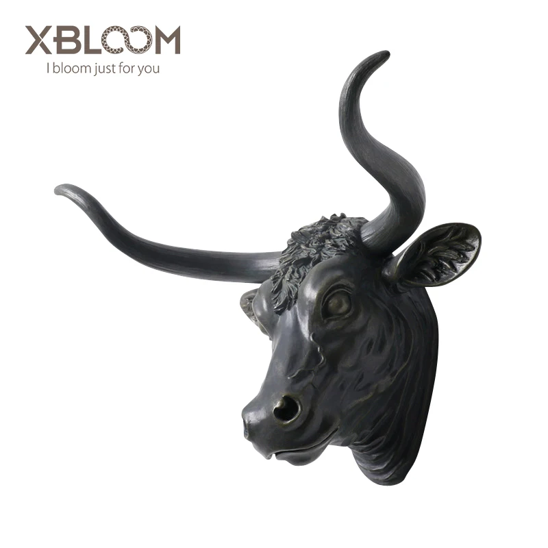 

Cow Wall Pendant Wall Street United States Village High Simulation Creative Home home decoration accessories decorated statue