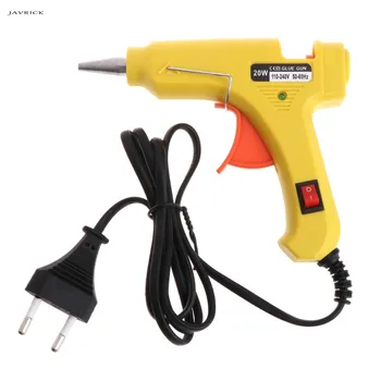 

JAVRICK Jewelry tool Melt Glue Gun Plastic Round Flat End Heating Up Electric Craft Repair Tools For 7mm Glue Sticks EU US Plug