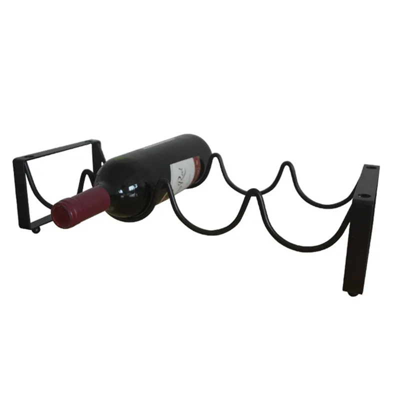 

Vintage Retro Strong Creative Wire Wine Rack Bottles Wine Display Rack Stand Storage Holds 4 Bottles Home Accessory