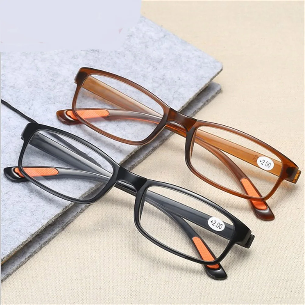 

Flexible Toughness TR90 Reading Glasses +1.00 to +4.00 Reader Unisex Eyewear Business Hyperopia Prescription Eyeglasses