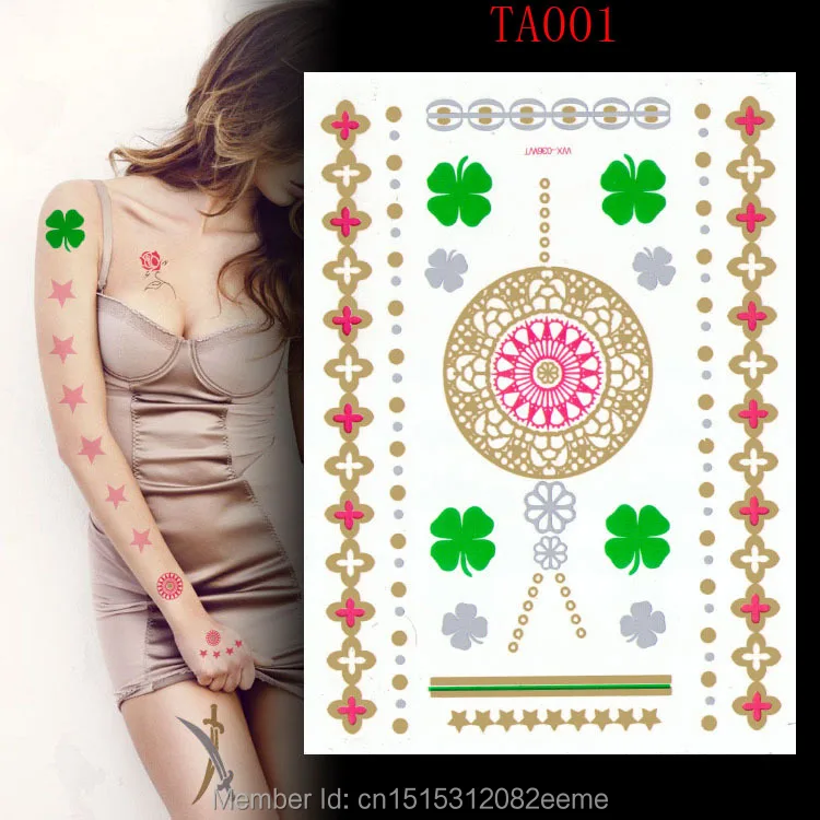 Neck Tattoo Designs Transfer Clock Metallic Paper Airplane Designs