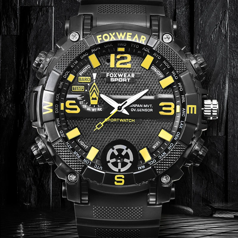 

FOXWEAR 9 Brand 16G/32G Camera Watch USB HD720 Video Recording Quartz Watch IPX7 Waterproof Led Flash Sports Men Wrist Watches