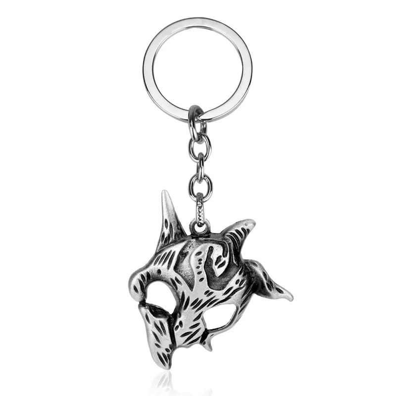 

Game League of Legends LOL Key chains for Men Women Eternal Hunters Kindred Symbol Keychain Key Holder Porte Clef Mens Jewelry