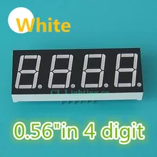 0,56 дюймов 4bit общий анод цифровая трубка Белый светодиодный дисплей 7 сегментов 0,5 дюймов 0,5 0,56 дюймов 0,56 ''0.56in. 4 Four/бит