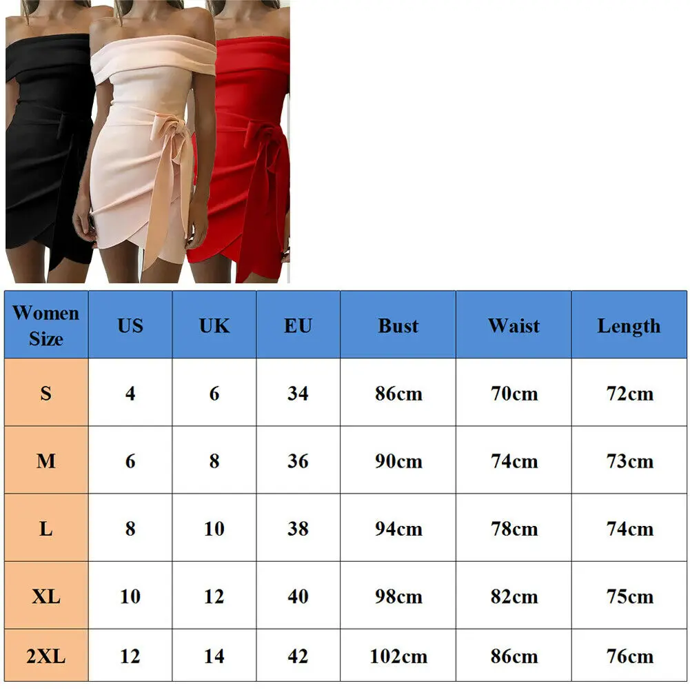 Women Summer Sexy Off Shoulder Ruffle Frill Mini Dress Elegant Ladies Holiday Bodycon Irregular Mini Party Dress