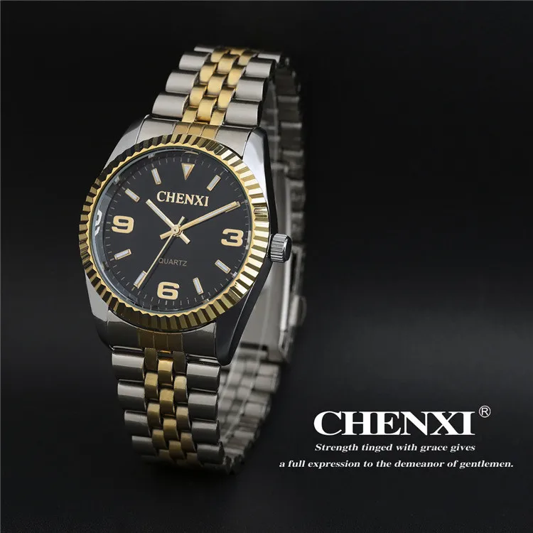 CHENXI Top Brand Watch Ladies Quartz-Watches Women& Men Simple Dial Lovers' Quartz Fashion Leisure Wristwatches Relogio Feminino