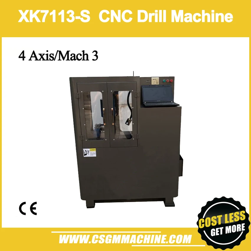 

7113-S 4 Axis CNC drill&mill machine/All Metal Cover ,MACH3 control CNC drill&mill machine/400W brushless motor/CE Certificate