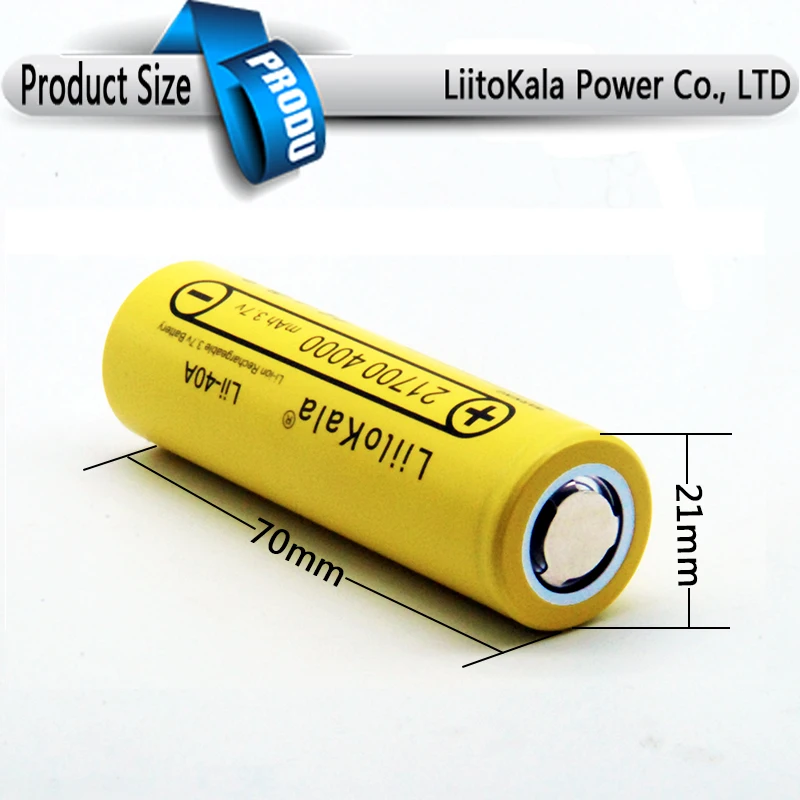 Li-ion 3,7 V 21700 4000 mAh Li-Ion 14,8 W литий-ионный аккумулятор Перезаряжаемый маяком Электрический велосипед инструмент