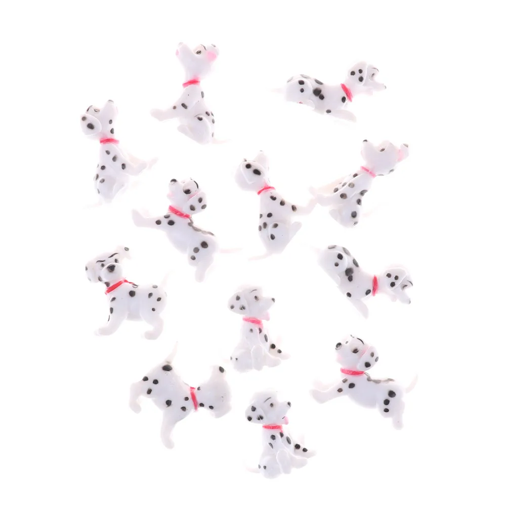 

2pcs/lot 1:12 Scale Spotted dog Dollhouse Miniature Toy Doll Food Kitchen living room Accessories