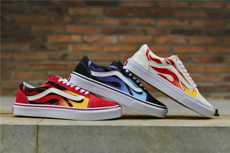 {keywor d} scarpe vans flame wall