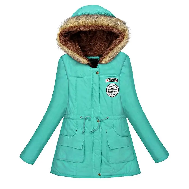 TFMLN, Женская Весенняя теплая куртка, пальто, женская осенняя с капюшоном, хлопковая меховая Базовая куртка, верхняя одежда, тонкая Длинная женская куртка, Casaco Feminino - Цвет: 8