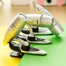 1 шт. Пластиковый Регулируемый зажим светодиодный яркий металлический Ночная переносная лампа светодиодный пуля лампа для чтения книг свет фонарь светильник