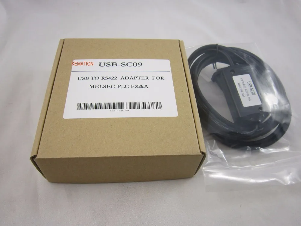 Адаптер интерфейса USB SC09 USBSC09 USB/RS422 для программируемого кабеля PLC FX и серии A 2 5 м