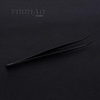 

FUCHAO high quality black bend tweezer length 148mm sewing machine spare parts