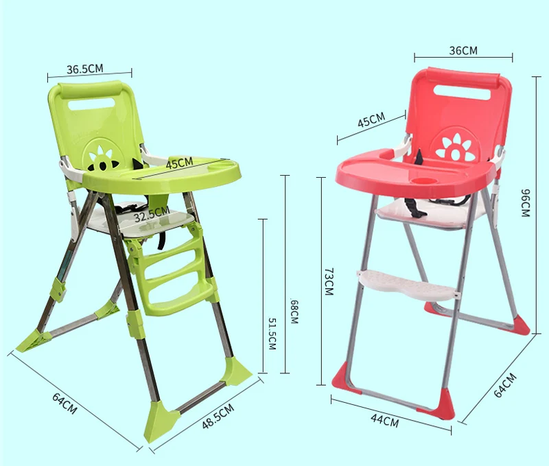 Переносное детское кресло для кормления, многофункциональное складное регулируемое детское обеденное кресло для кормления