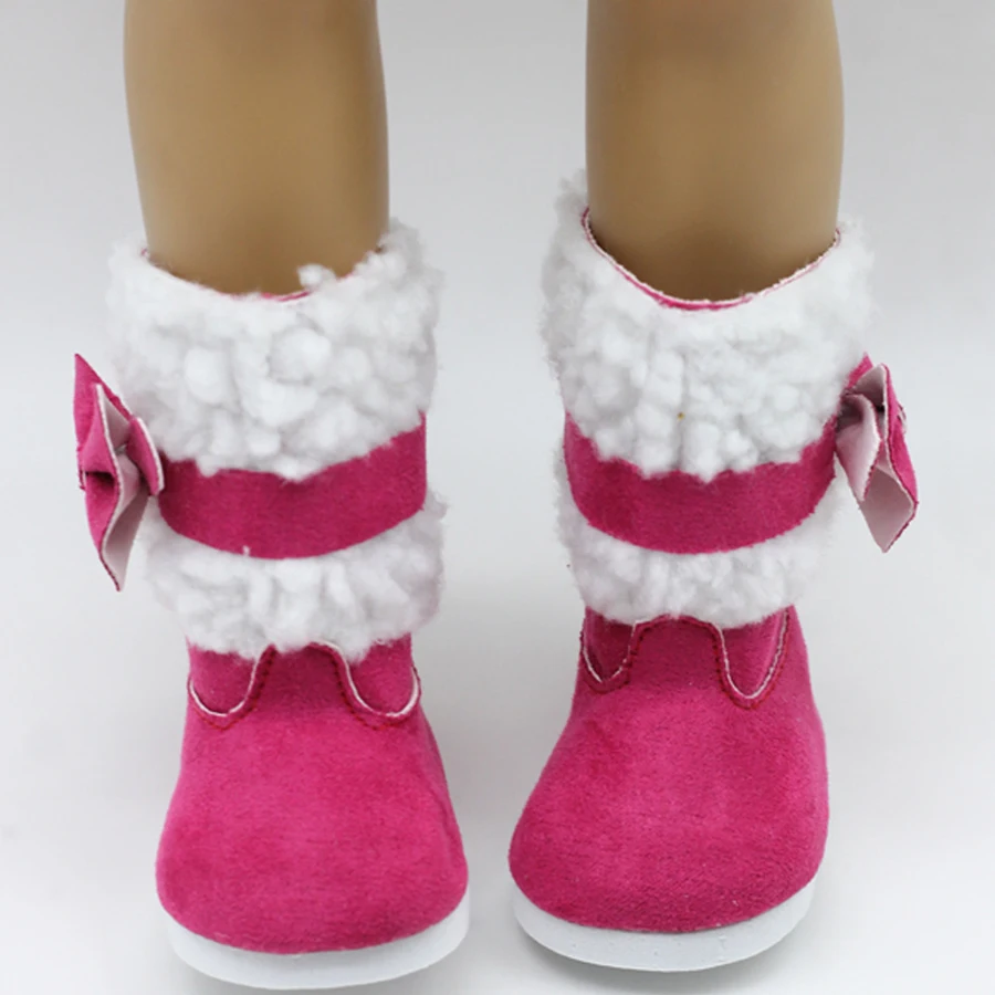 snow boots for American doll  (8)