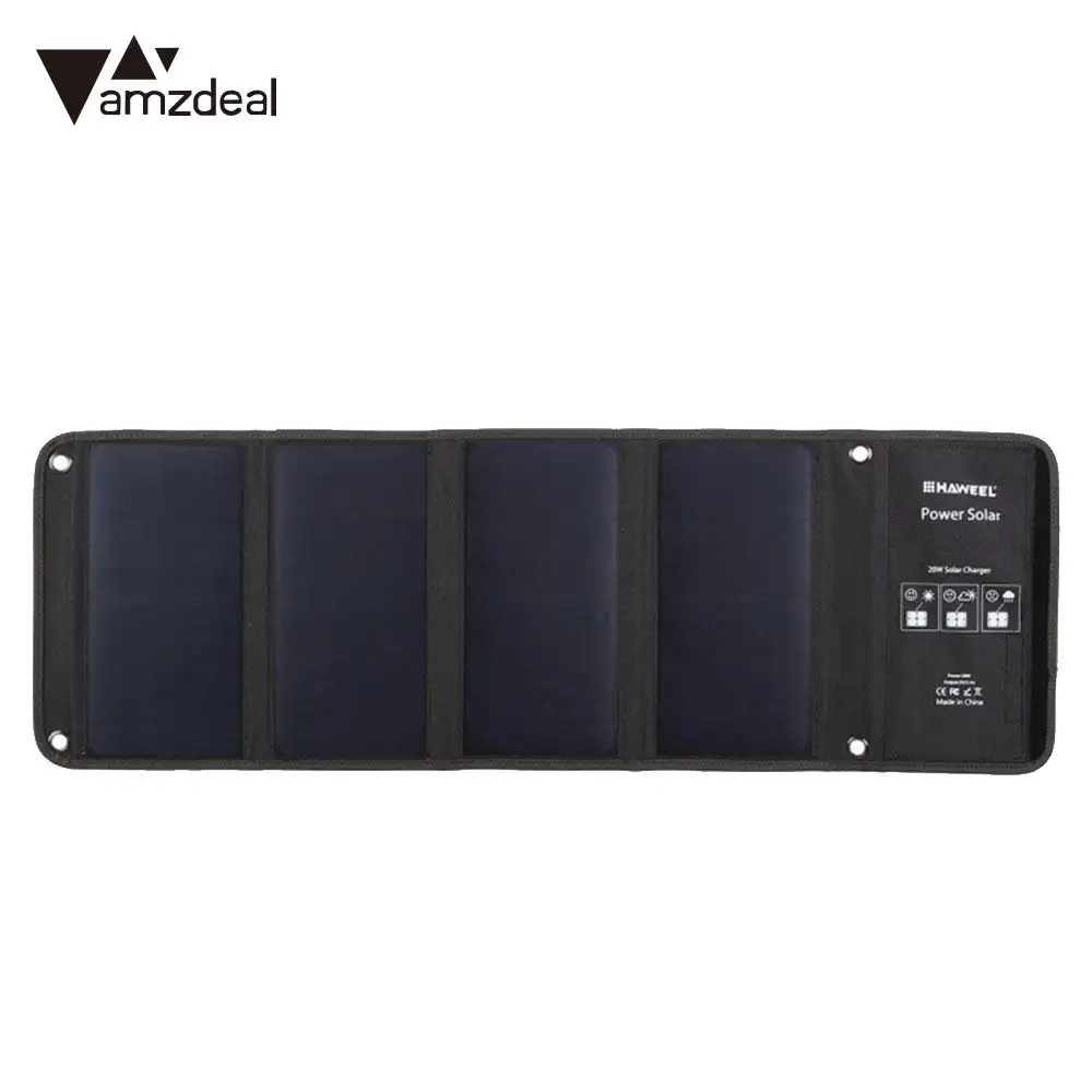 

Folding Solar Panel Camping 5V 28w Portable Solar Generator Phone Charger Silicon Monocrystalline Outdoor