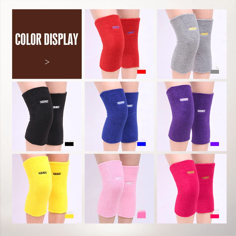 

1 Pair Women Outdoor Sport Warm Elastic Knees Pads Gym Fitness Elbow Support Joint Protector Soft Breathable Cotton Knee Protect