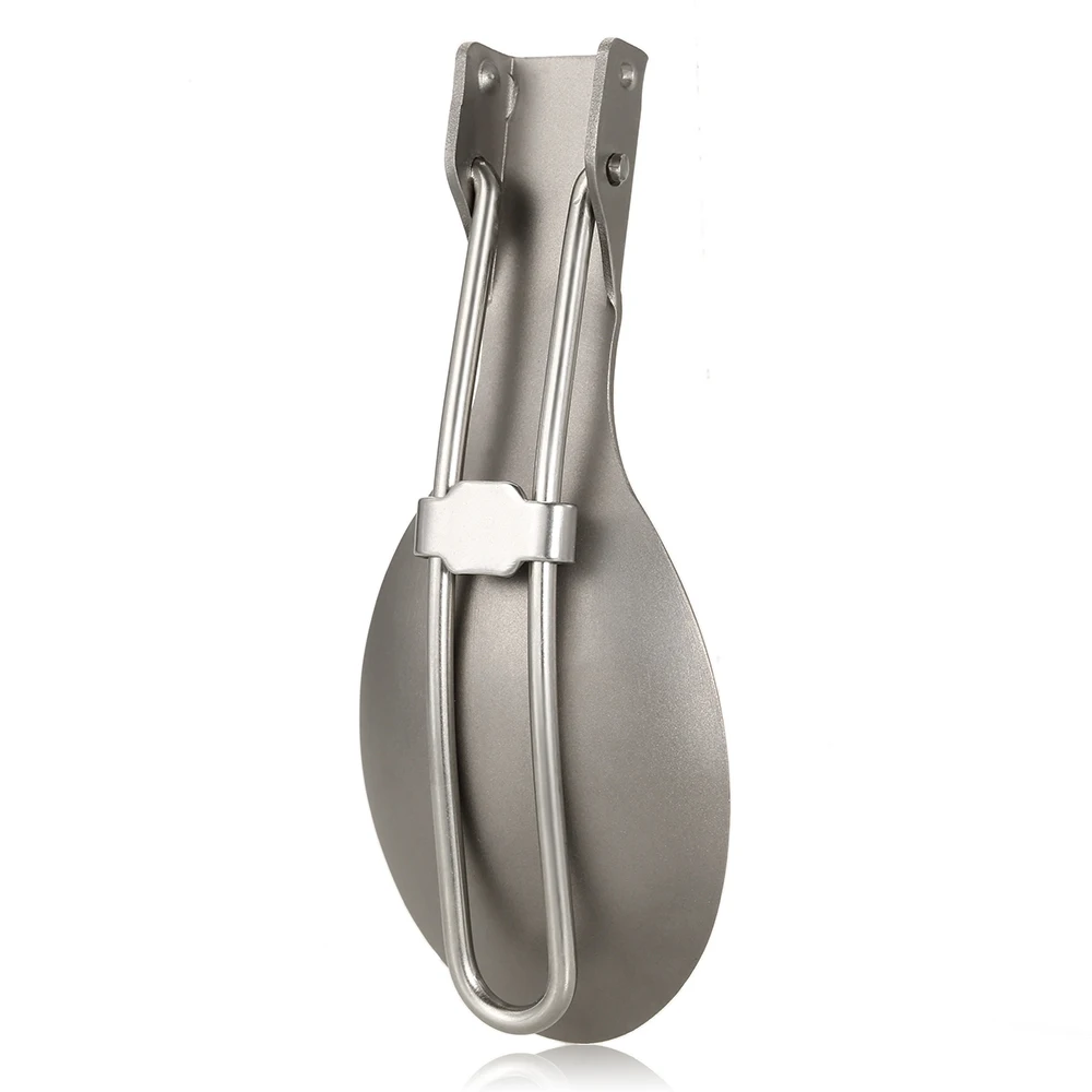 Lixada Titanium Складная ложка вилка легкие портативные столовые приборы для кемпинга