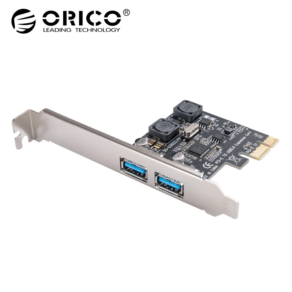 

ORICO USB 3.0 PCIE Express Expansion Card 2 port USB 3.0 PCI-e PCIe Adapter 5Gbps Speed NEC D720202 Chip For Desktop Win10 Vista