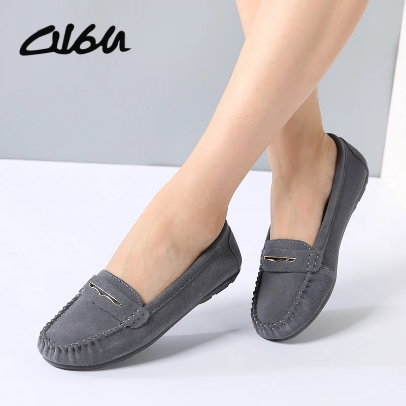 moccasin ballet flats
