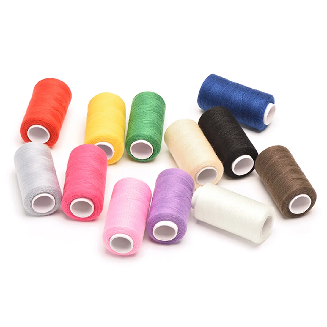 

12 Colors/set sewing Knitting Thread Reel for Hand Stitching Machine Sewing Thread Finest Polyester Durable