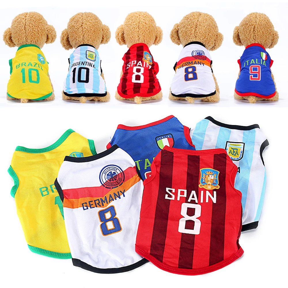 Pet Dog Clothes Football Jersey for Small Dogs Cat Pets Products Summer