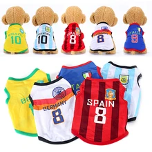 

Pet Dog Clothes Football Jersey for Small Dogs Cat Pets Products Summer Cloth for Puppy Chihuahua Clothing for Dogs JHB007