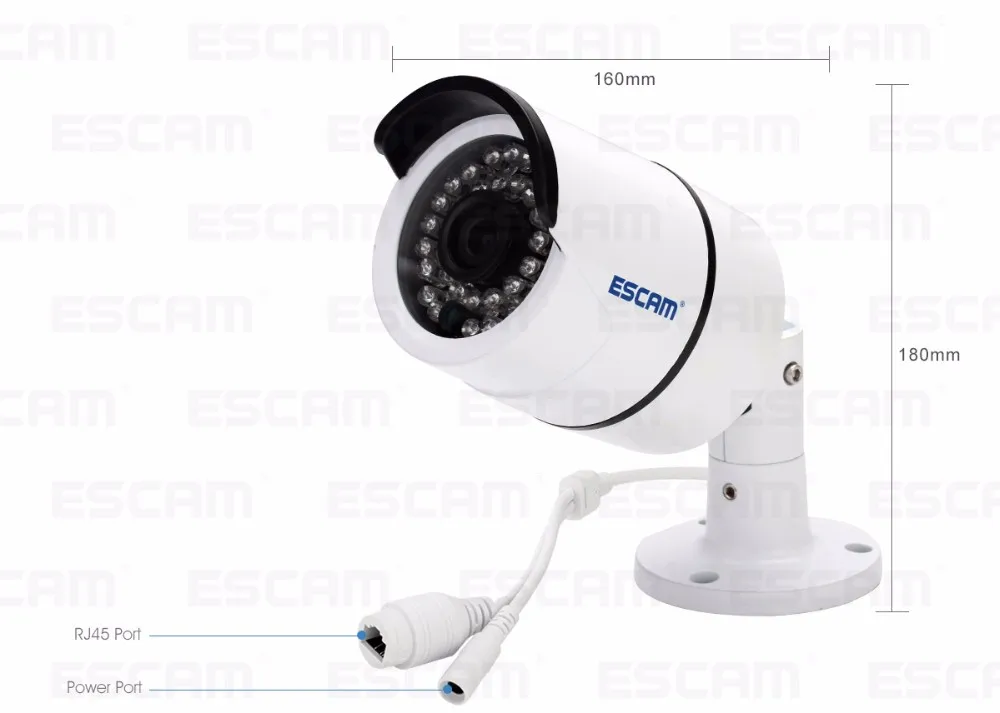 Escam Bolt QD410 IP камера 4MP H.265 Onvif P2P IR наружная камера наблюдения, камера ночного видения, водонепроницаемая ip66 CCTV камера