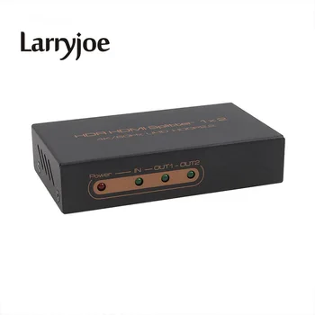 

Larryjoe HDMI 2.0 HDR HDMI Splitter 1x2 Ultra HD 4K@60Hz Resolution with HDR and HDCP2.2 ,Metal Shell 4Kx2K@60Hz/1080P/3D