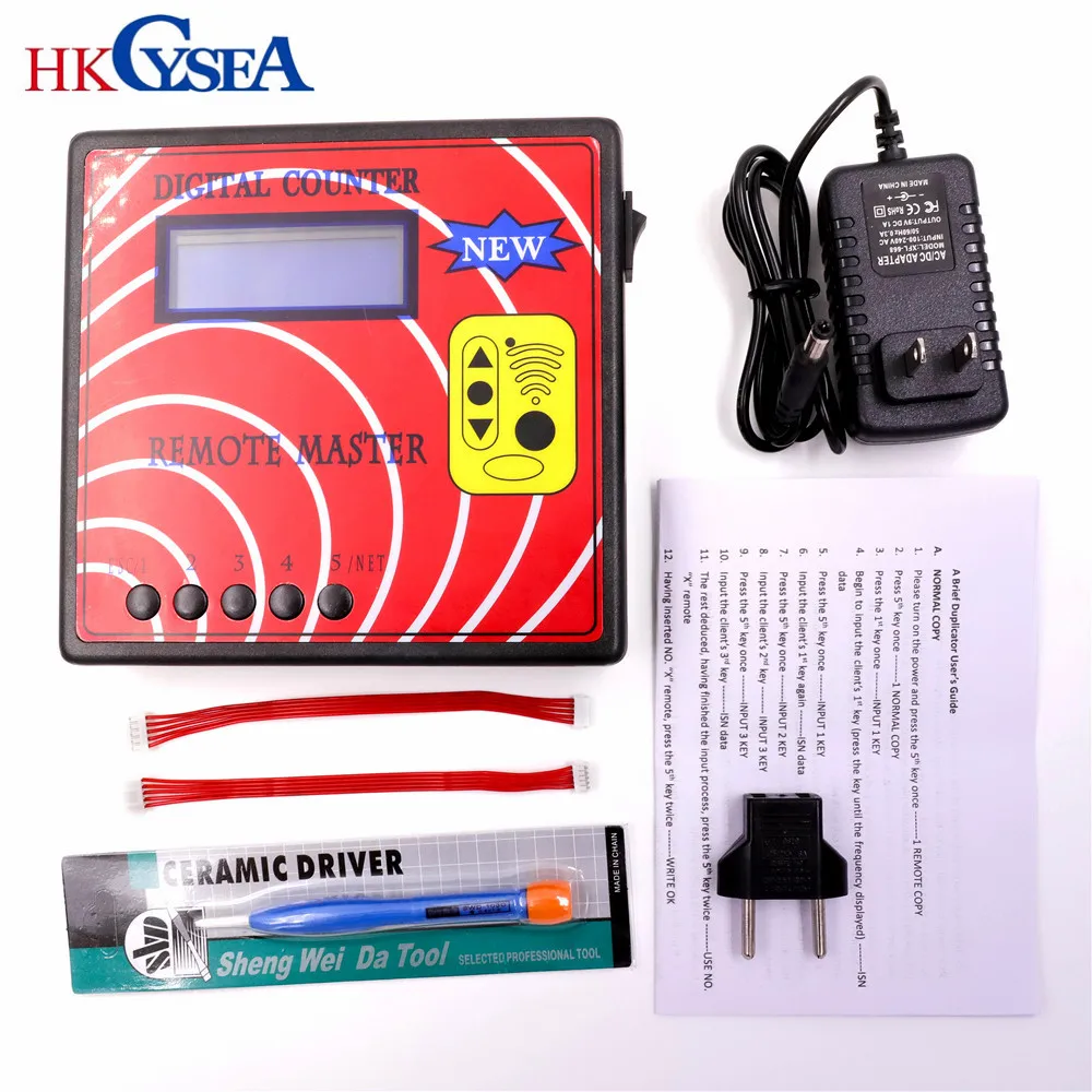 

HKCYSEA Remote Copier DigitalI Counter 10 (Remote Master)Blue Screen,Fixed/Rolling Code Copy Machine,Auto Key Programmer Tool
