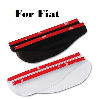 2pc Car PVC Weatherstrip Mirror Rainproof Rain eyebrow For Fiat 500 500X 600 Albea Barchetta Bravo Croma Linea car styling | Автомобили и