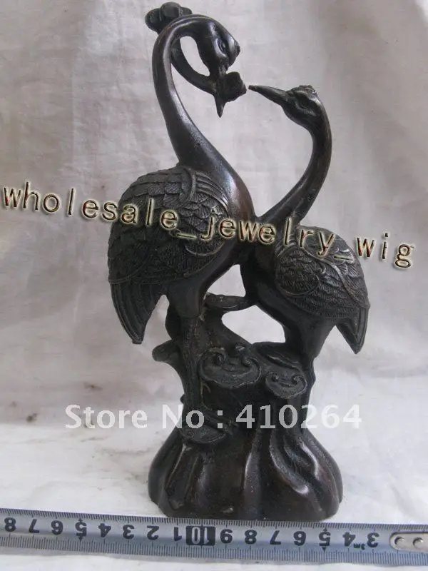 

beautiful mascot two The stork satisfied good luck Everlasting bronze statue