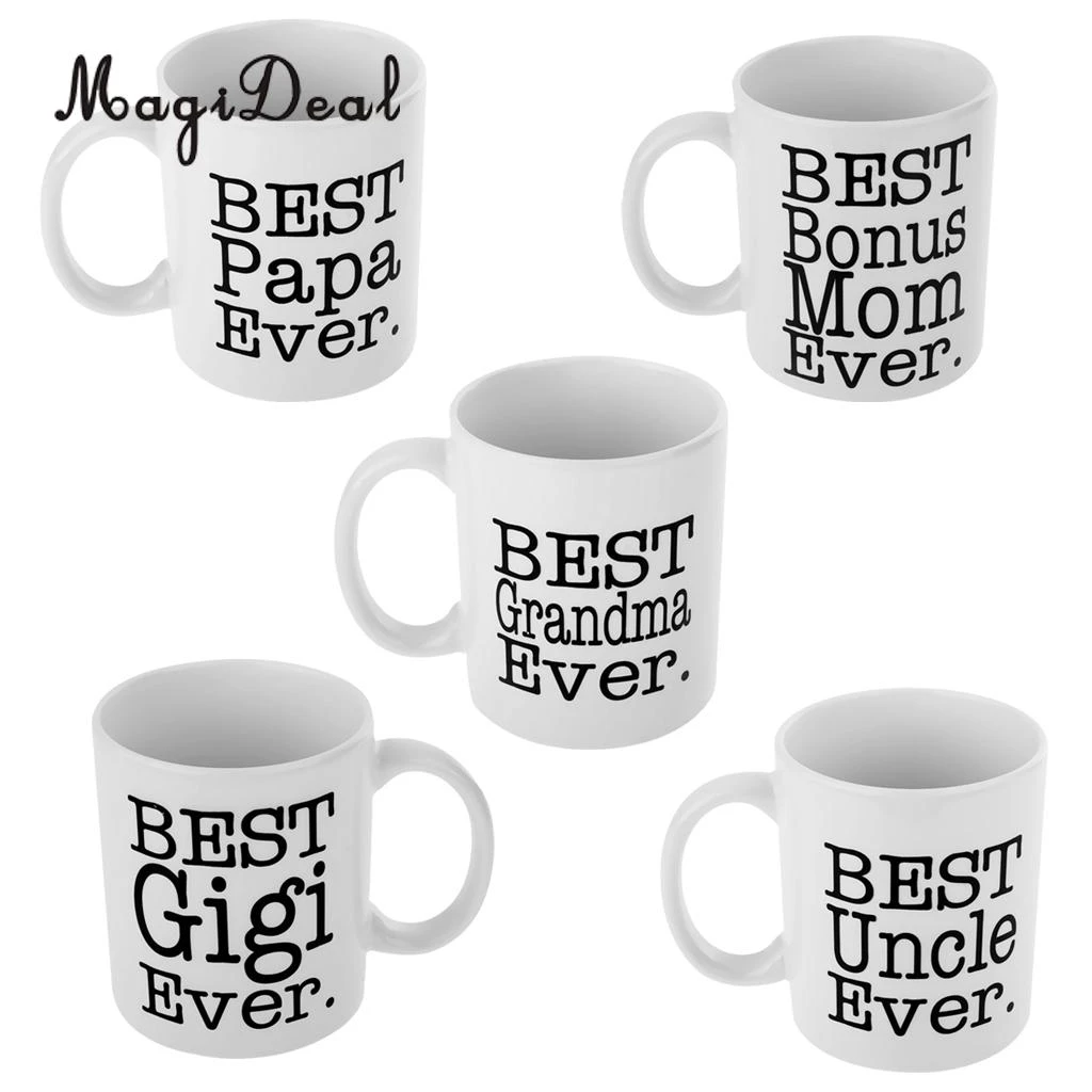 Magideal 面白い最高 おばあちゃん パパ ママ 叔父今までセラミックコーヒー茶マグカップ家族ホームギフト Mug Cup Best Mugtea Mug Aliexpress