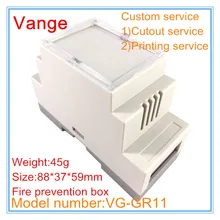 2 шт./лот профессиональный электрический корпус антиблокировочной системы огнеупорный материал Пластиковая распределительная коробка diy 88*37*59 мм для промышленного устройства управления