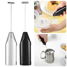 1pc MEZCLADOR PARA café, leche y bebidas mezclador eléctrico huevo batidor vaporizador espuma Mini agitador con mango práctico cocina herramienta Gadget