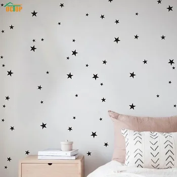 

Mixed Size Starry Stars Diy Wall Sticker For Kids Rooms Nursery Removable Self Adhesive Diy Wall Art Stickers Decals Home Decor