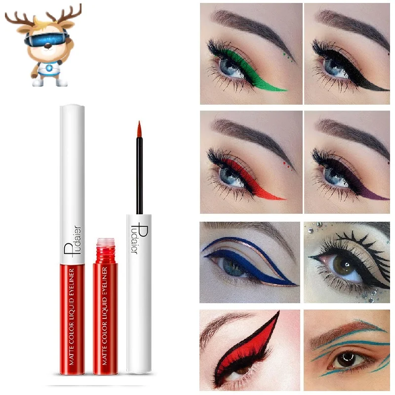 

Pudaier 15 Color Multicolor Matte Liquid Eyeliner Long Lasting Waterproof Liquid Eyeliner Pencils Eye Liner Makeup Pen TSLM2