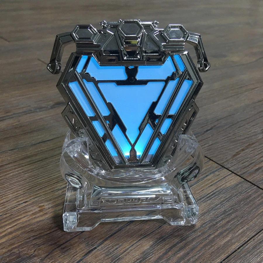 映画の小道具シリーズアイアンマン胸ランプダイキャスト原子炉発光着用することができ箱舟合金モデル Costume Props Aliexpress