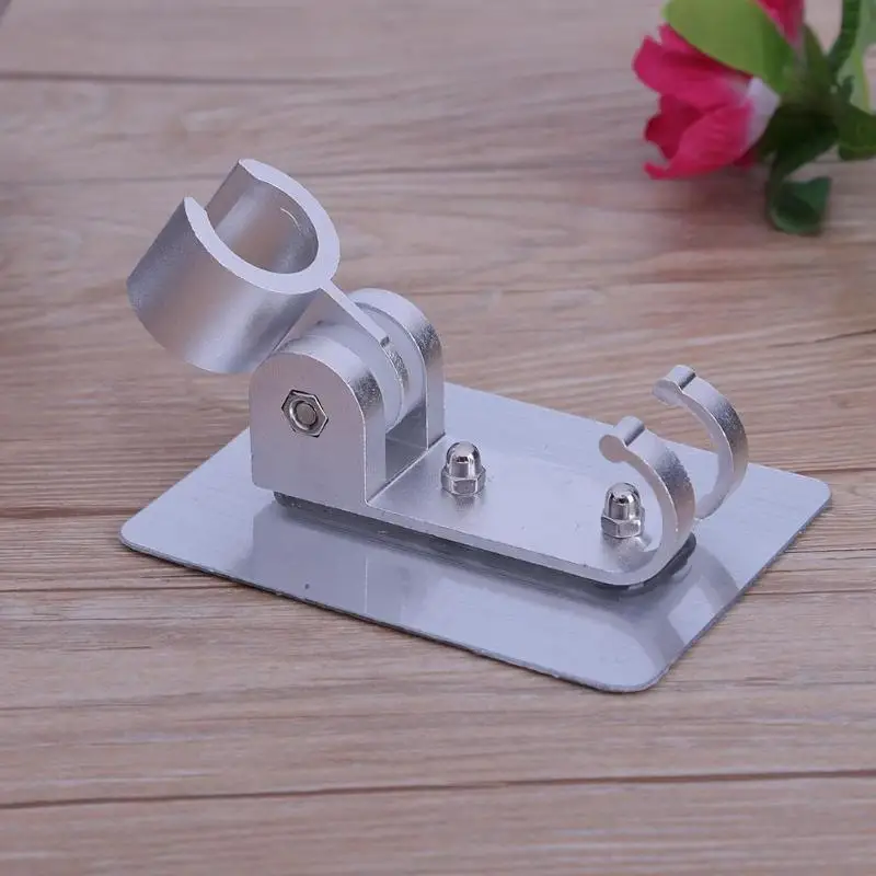 

Adjustable Aluminum Alloy Shower Head Holder Bracket Self-adhesive Shower Head Support Fixed Base Bathroom Accessories
